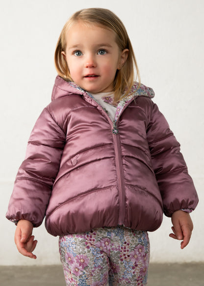 Mayoral Baby Girls Violet Reversible Coat