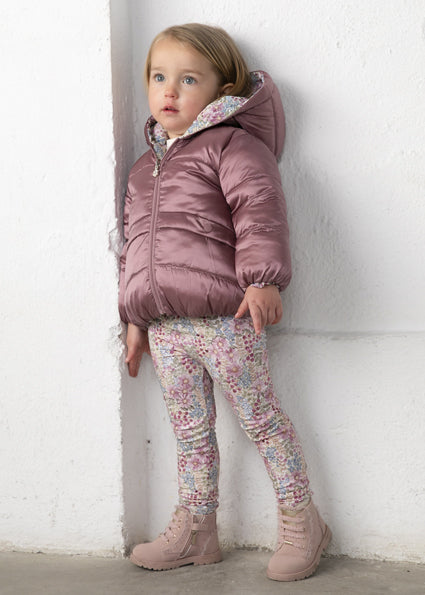 Mayoral Baby Girls Violet Reversible Coat
