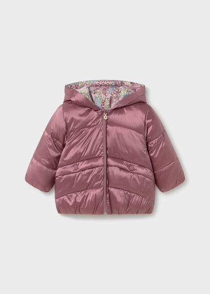 Mayoral Baby Girls Violet Reversible Coat