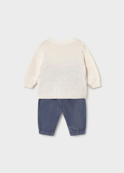 Mayoral Baby Boy Indigo Jersey and Long Trousers Set