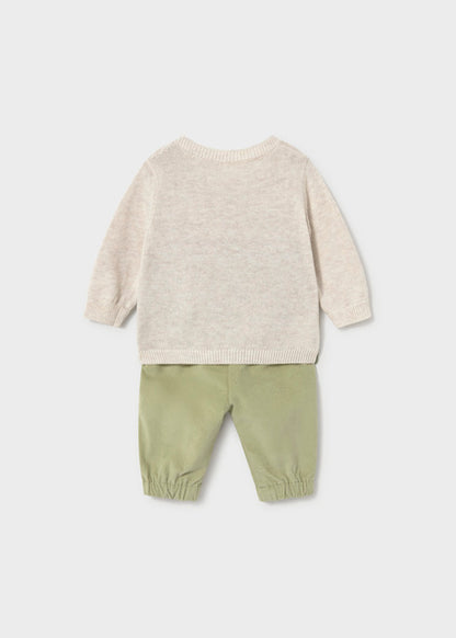 Mayoral Baby Boy Cactus Jersey and Long Trousers Set