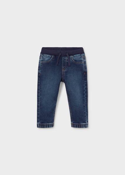Mayoral Baby Boys Dark Soft Denim Jogger Trousers