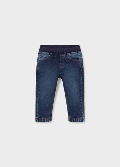Mayoral Baby Boys Dark Soft Denim Jogger Trousers