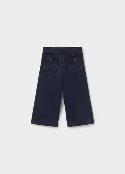 Mayoral Baby Girl Navy Twill Knit Trousers