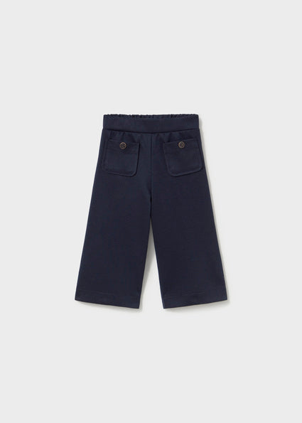 Mayoral Baby Girl Navy Twill Knit Trousers