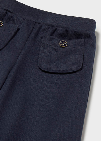Mayoral Baby Girl Navy Twill Knit Trousers