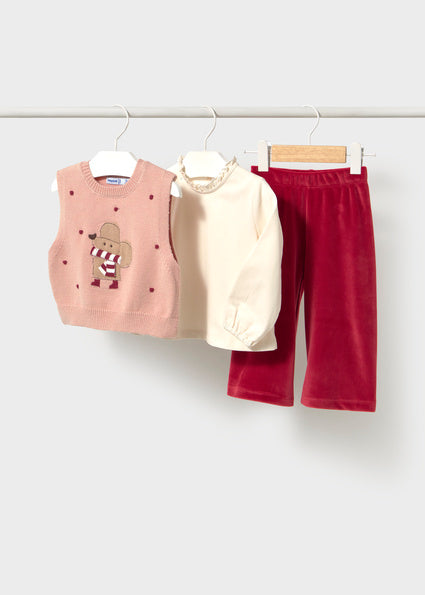 Mayoral Baby Girls 3 Piece Set