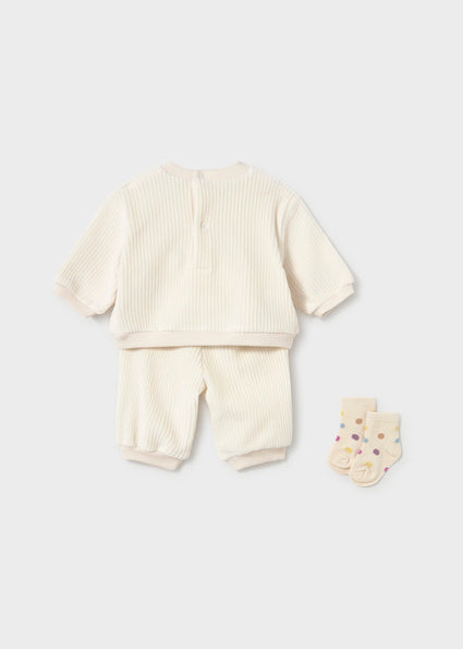 Mayoral Baby Girls Pottery Tracksuit with Socks