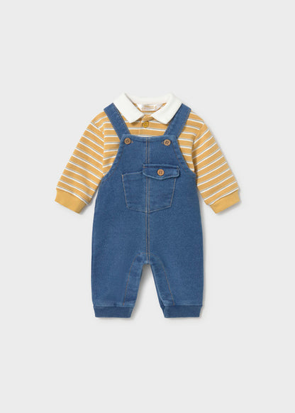 Mayoral Baby Boy Ochre Romper Set