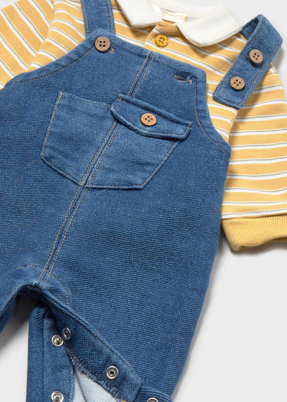 Mayoral Baby Boy Ochre Romper Set