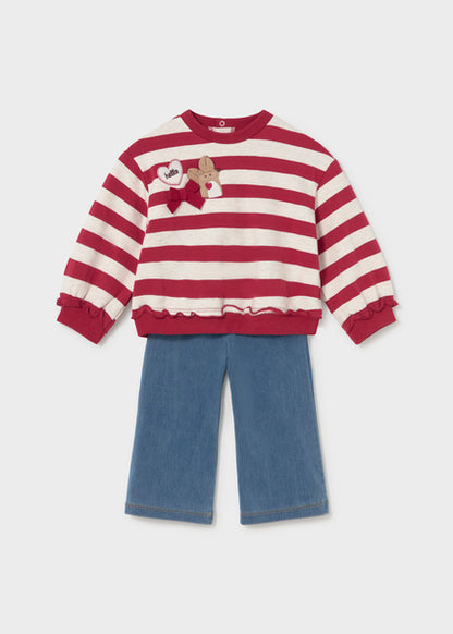 Mayoral Baby Girl Rooibos Pullover and Trouser Set