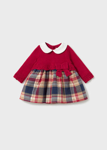 Mayoral Baby Girls Red Combined Knit Dress