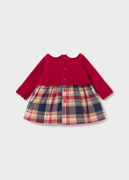 Mayoral Baby Girls Red Combined Knit Dress
