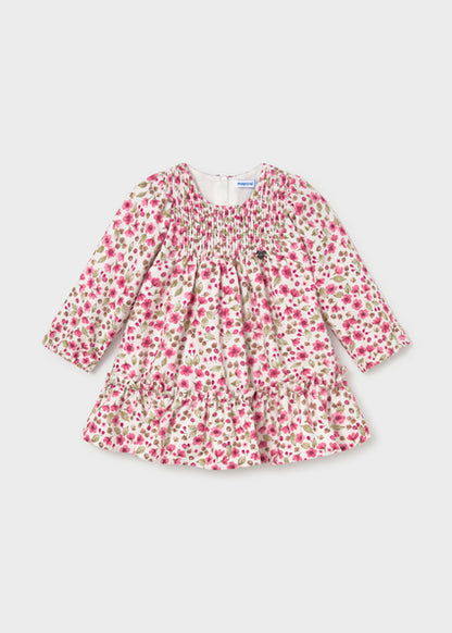 Mayoral Baby Girl Petal Printed Velvet Dress