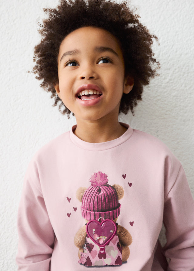 Mayoral Girls Mauve Long Sleeve T-shirt