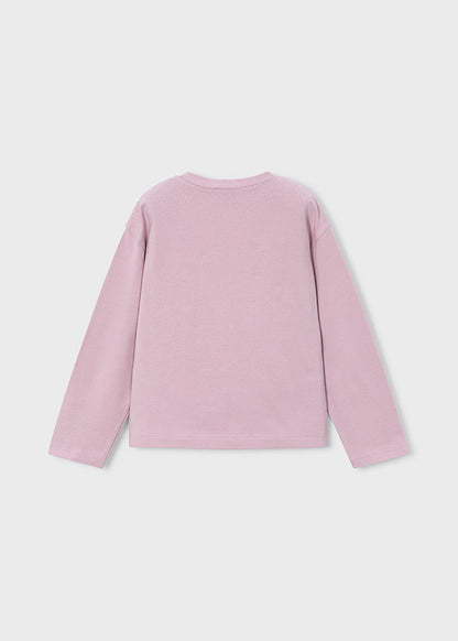 Mayoral Girls Mauve Long Sleeve T-shirt