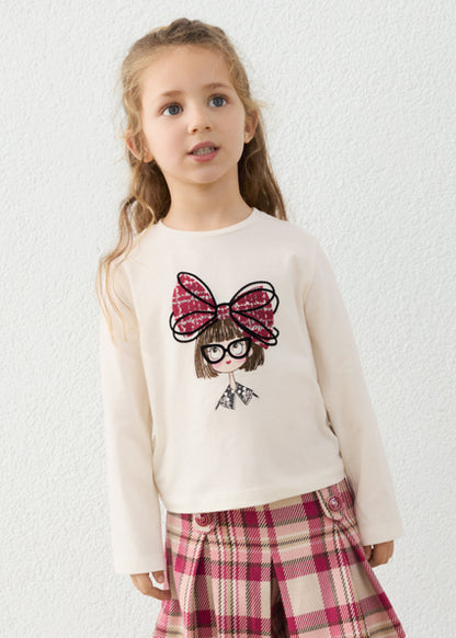 Mayoral Girls Long Sleeve Top