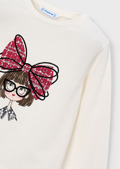 Mayoral Girls Long Sleeve Top