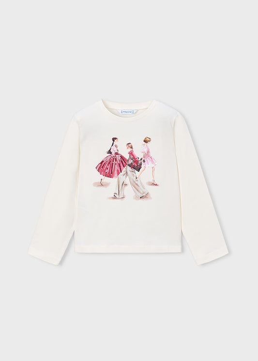 Mayoral Girls Long Sleeve Top