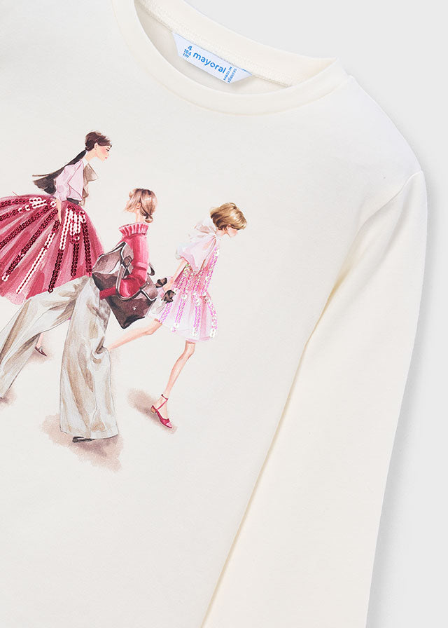 Mayoral Girls Long Sleeve Top