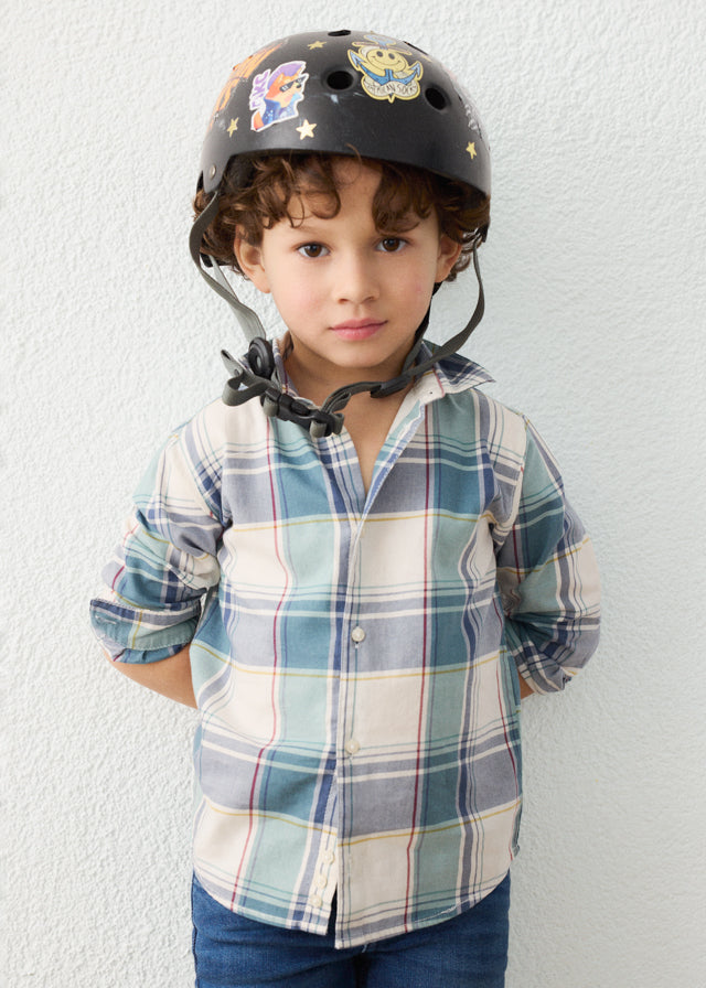 Mayoral Boys Long Sleeve Checked Shirt