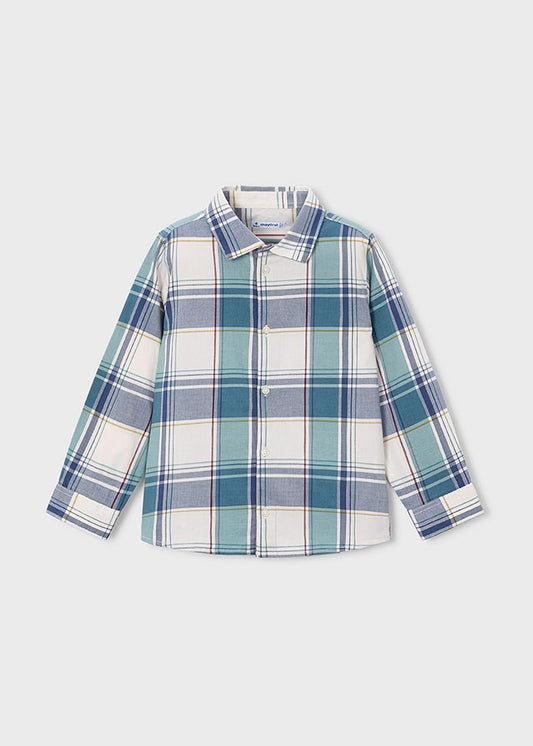 Mayoral Boys Long Sleeve Checked Shirt