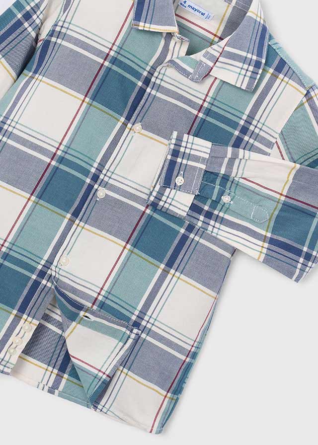 Mayoral Boys Long Sleeve Checked Shirt