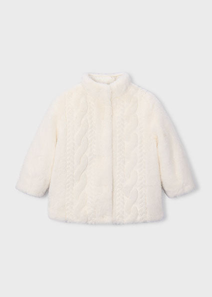 Mayoral Girls Faux Fur Coat