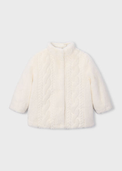 Mayoral Girls Faux Fur Coat