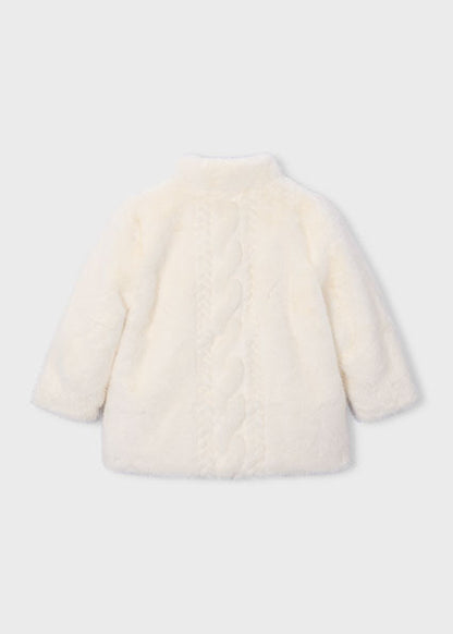 Mayoral Girls Faux Fur Coat