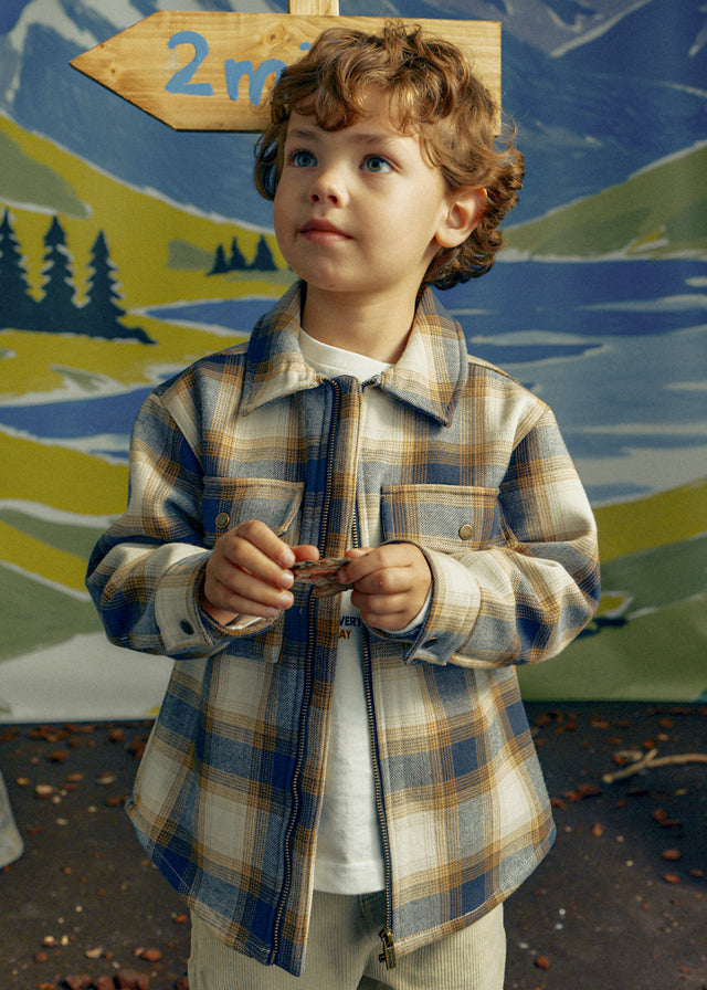 Mayoral Boys Ink Check Jacket