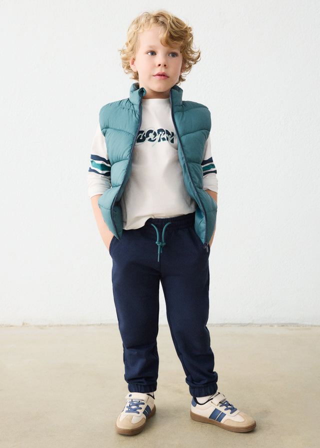 Mayoral Boys Dark Lake Gilet, Trouser and T-shirt Set