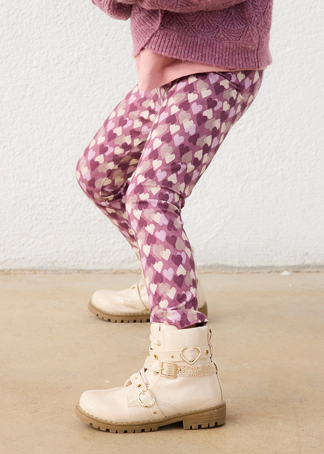 Mayoral Girls Violet Printed Leggings