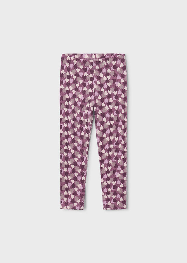 Mayoral Girls Violet Printed Leggings