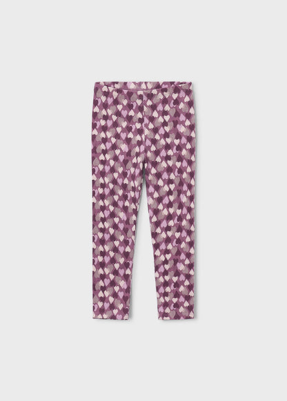 Mayoral Girls Violet Printed Leggings
