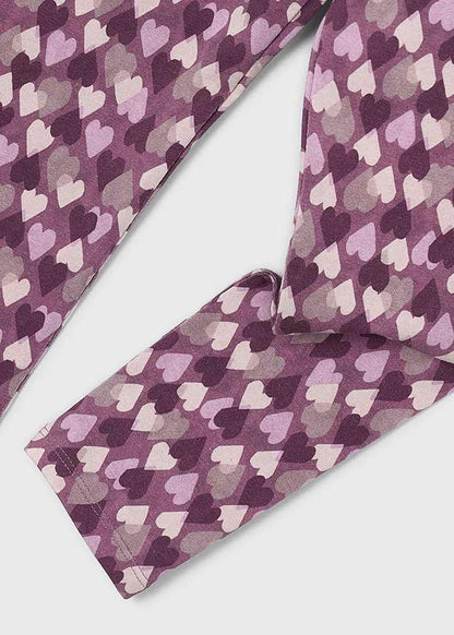Mayoral Girls Violet Printed Leggings
