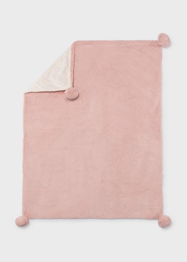 Mayoral Baby Girls Baby Rose Pom Pom Blanket