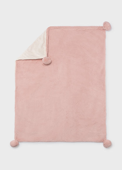 Mayoral Baby Girls Baby Rose Pom Pom Blanket