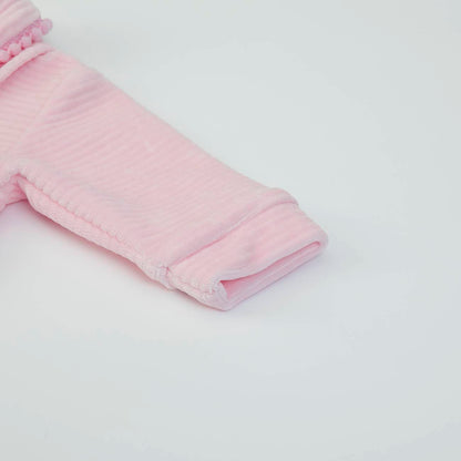 Organic Baby Girls Pink Babygrow