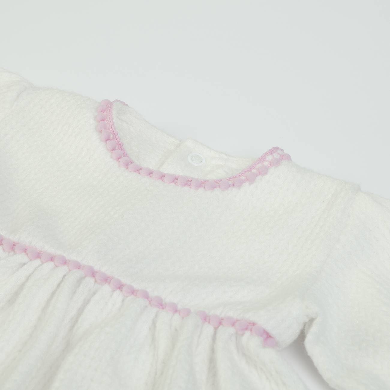 Organic Baby Girls Offwhite Dress