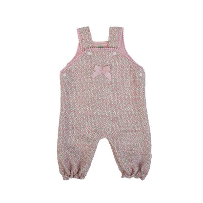 Organic Pink Baby Girls Salopete