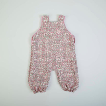 Organic Pink Baby Girls Salopete