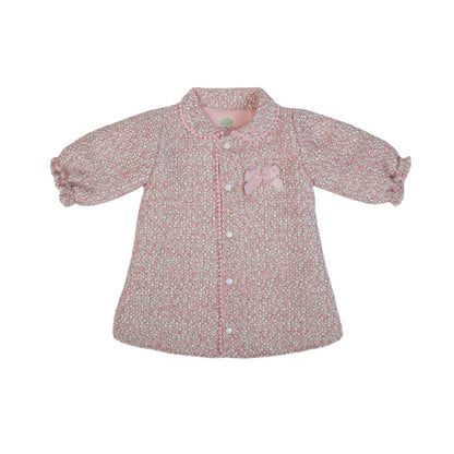 Organic Baby Girls Pink Long Cardigan