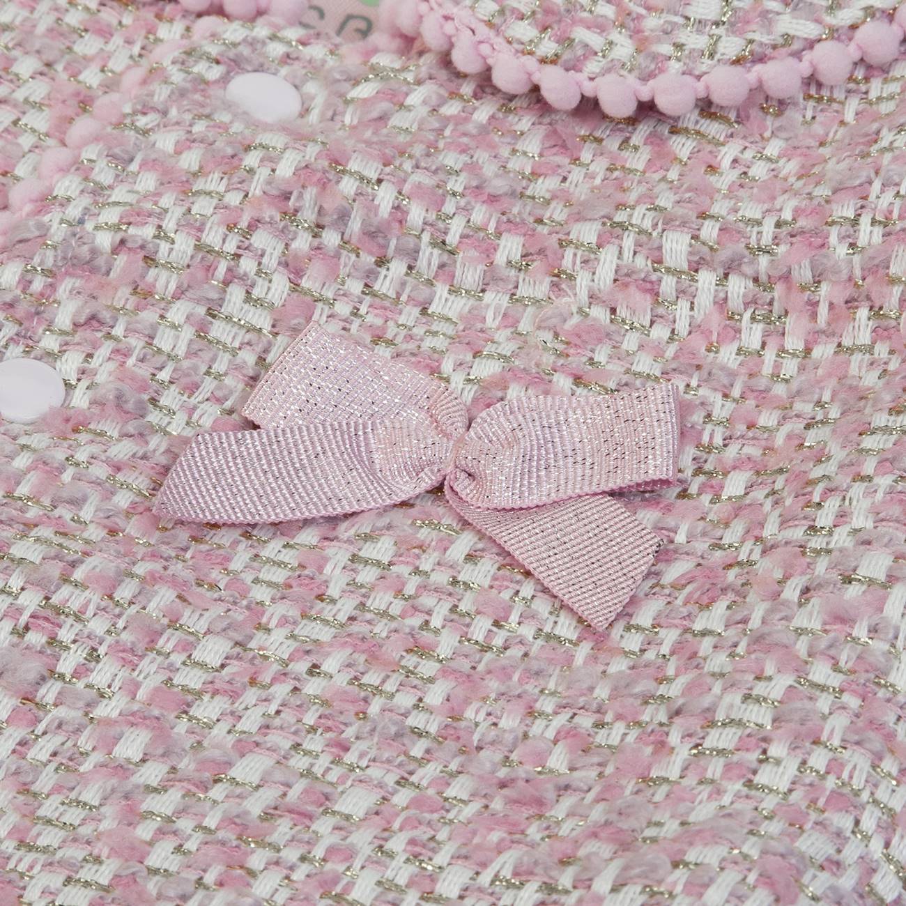 Organic Baby Girls Pink Long Cardigan