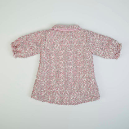 Organic Baby Girls Pink Long Cardigan