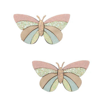 Mimi and Lula Stripe butterfly clips