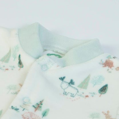 Organic Baby Boys Offwhite Babygrow