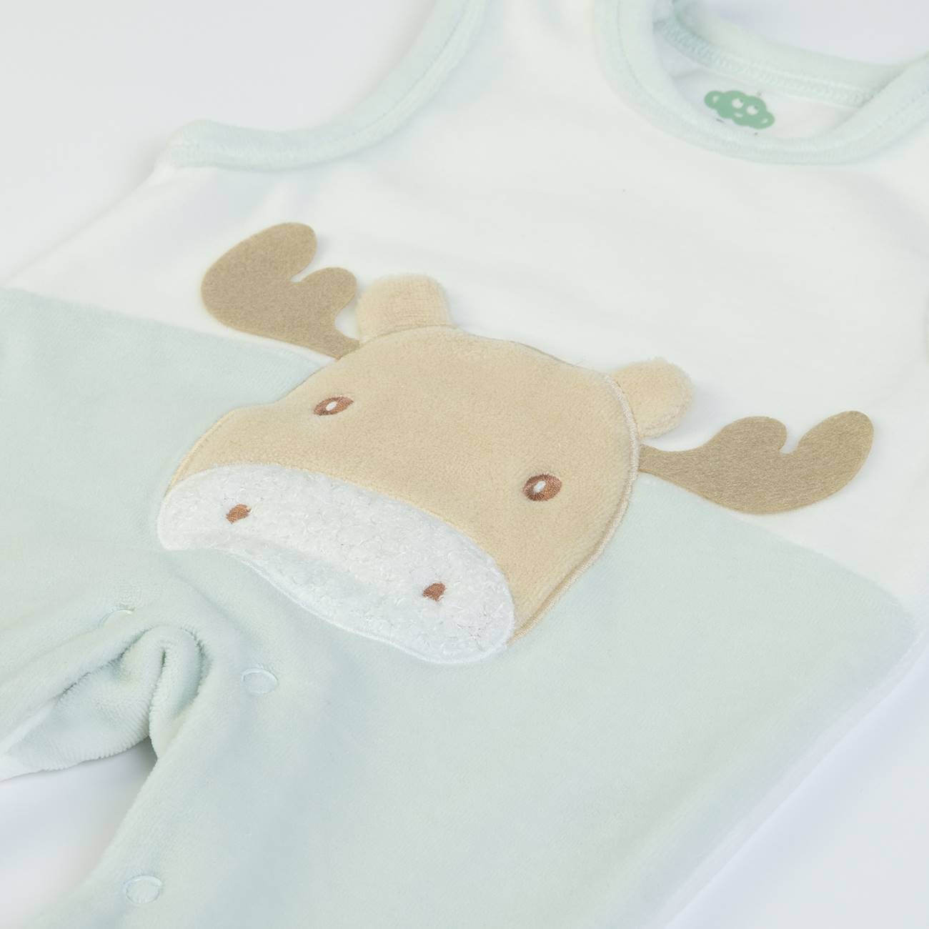 Organic Baby Boys Green Salopete And Top Set