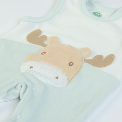 Organic Baby Boys Green Salopete And Top Set