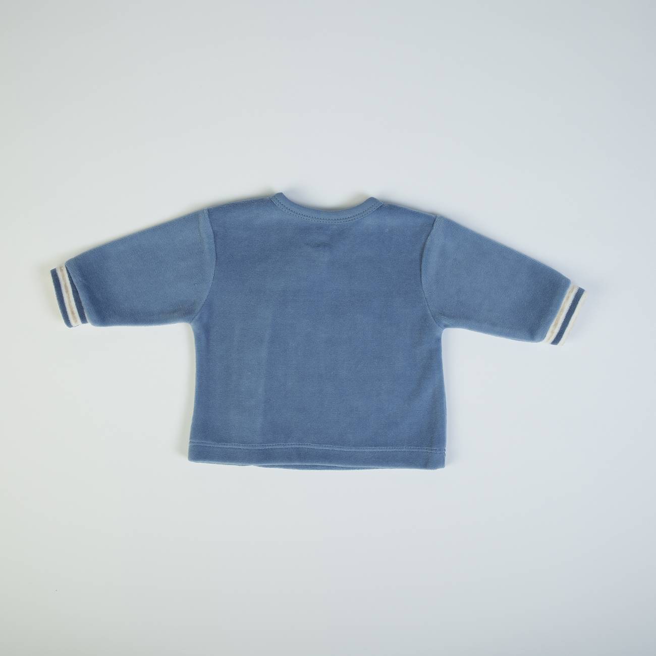 Organic Baby Boys Blue Dog 2 Piece 3 mTop And Trouser Set